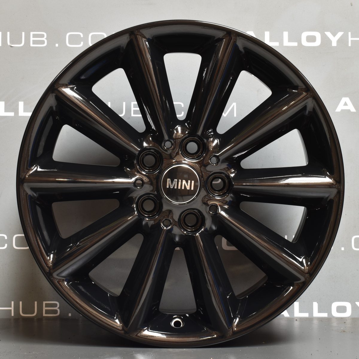 Genuine Mini Clubman Vent Spoke 17" inch Alloy Wheels with Gloss Black Finish 36116856045