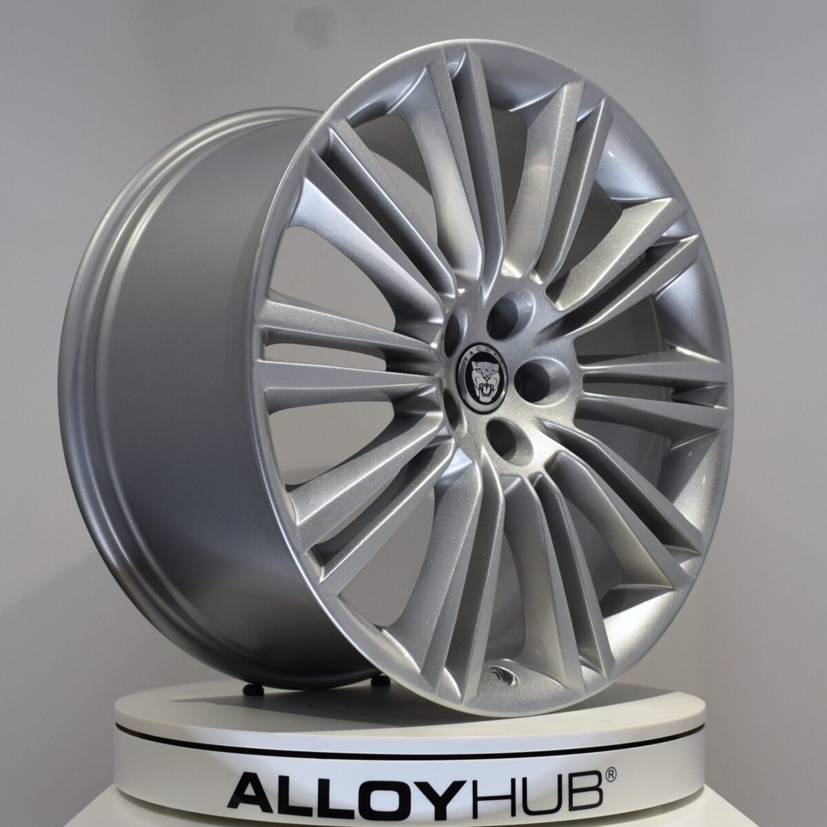 Genuine Jaguar XJ X351 Kasuga 10 Split Spoke 20" Inch Alloy Wheels with Sparkle Silver Finish AW93-1007-GA AW93-1007-HA