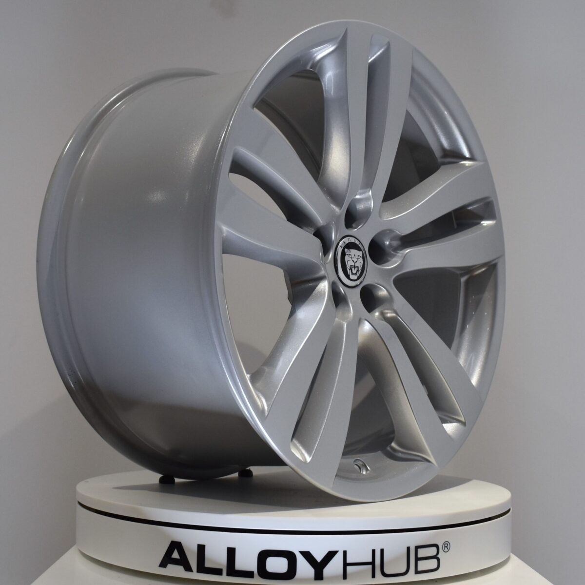 Genuine Jaguar XJ X351 Toba 5 Twin-Spoke 19" Inch Alloy Wheels with Silver Finish BW9M-1007-KA, BW9M-1007-JA