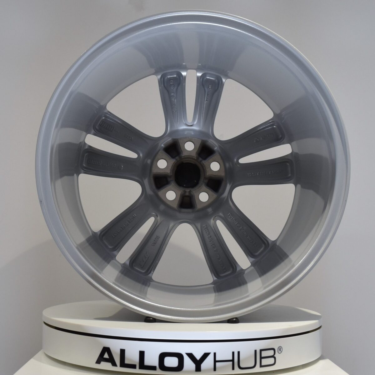 Genuine Jaguar XJ X351 Toba 5 Twin-Spoke 19" Inch Alloy Wheels with Silver Finish BW9M-1007-KA, BW9M-1007-JA