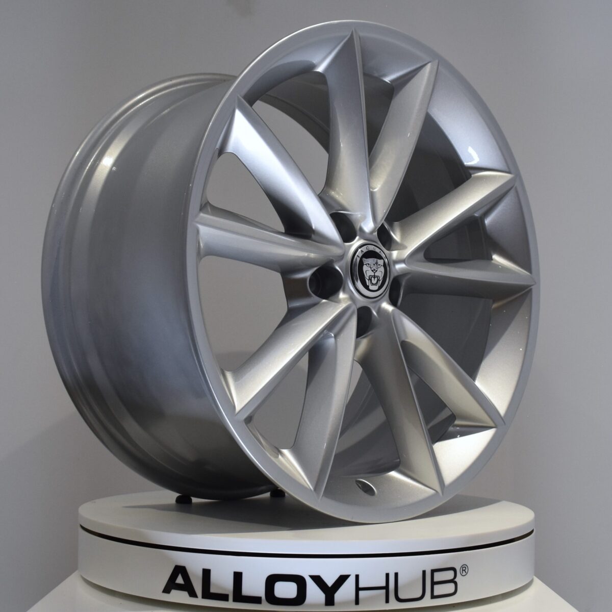 Genuine Jaguar F-Type Aquila 10 Spoke 19" inch Alloy Wheels with Silver Finish EX53-1007-CA EX53-1007-DA