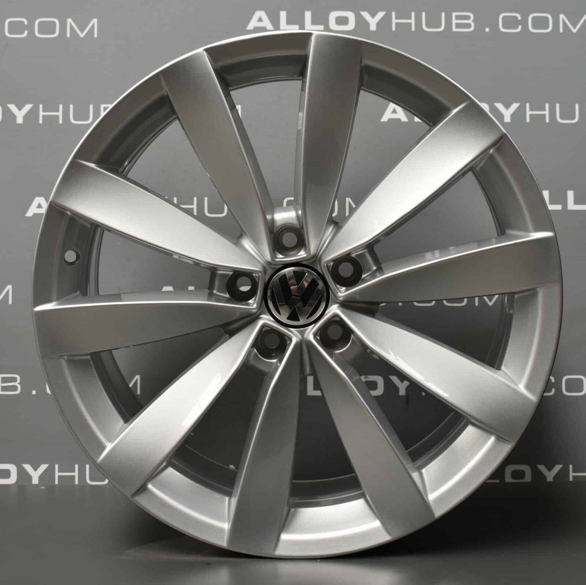 Genuine Volkswagen Scirocco Laguno 19″ inch 10 Spoke Alloy Wheels with Silver Finish 1K8 601 025 S