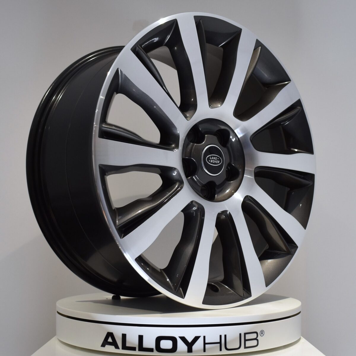 Genuine Land Rover Range Rover Sport L494 Vogue L405 Style 1001 21" inch 10 Spoke Alloy Wheels with Grey & Diamond Turned Finish LR038149