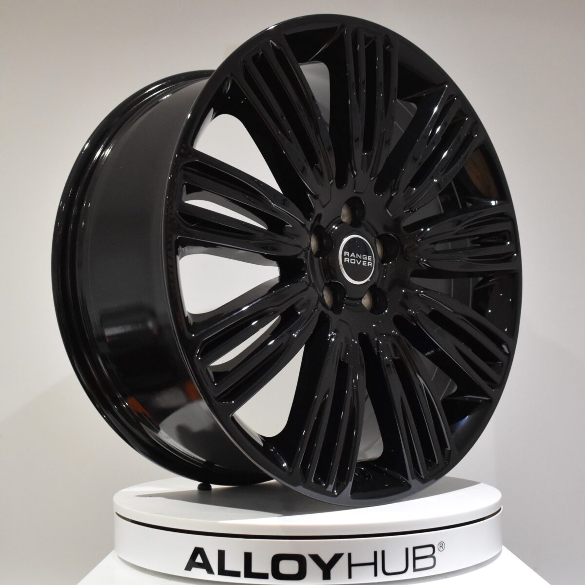 Genuine Land Rover Range Rover 22" inch Style 9012 9 Split-Spoke Alloy Wheels with Gloss Black Finish LR099147