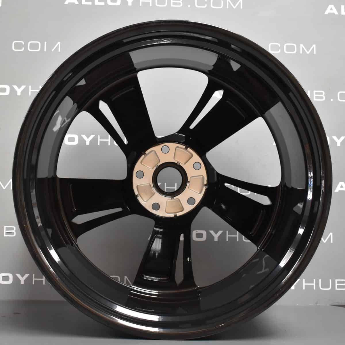 Genuine Bentley Bentayga 5 Spoke 22" Inch Alloy Wheels with Gloss Black Finish 3A601025D, 36A601025G