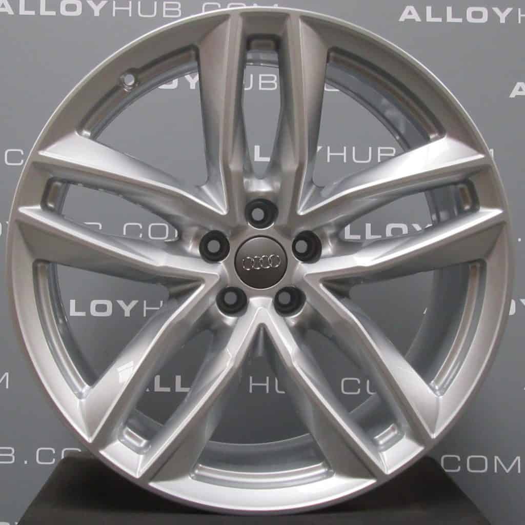Genuine Audi Q7 4M RS 21″ inch 5 Twin Spoke Alloy Wheels with Silver Finish 4M0 601 025 S 13 Inch 5 On 4.5 Trailer Wheels