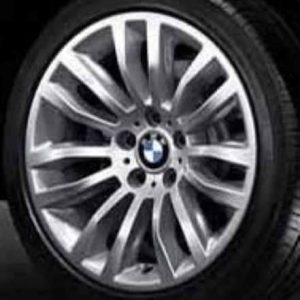 Genuine BMW X1 E84 Style 321 18″ inch 7 Double Spoke Alloy Wheels with Silver Finish 36116789144