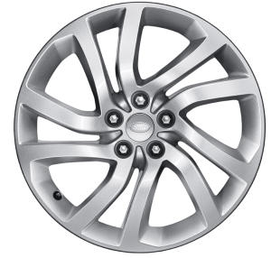 Genuine Land Rover Discovery 5 Style 5011 5 Split-Spoke 22" inch Alloy Wheels with Sparkle Silver Finish LR082901