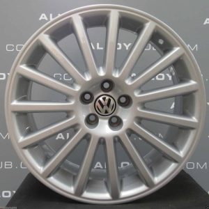 Genuine Volkswagen Golf MK4 R32 15 Spoke 18″ inch Alloy Wheels with Silver Finish 1J0 601 025 BA