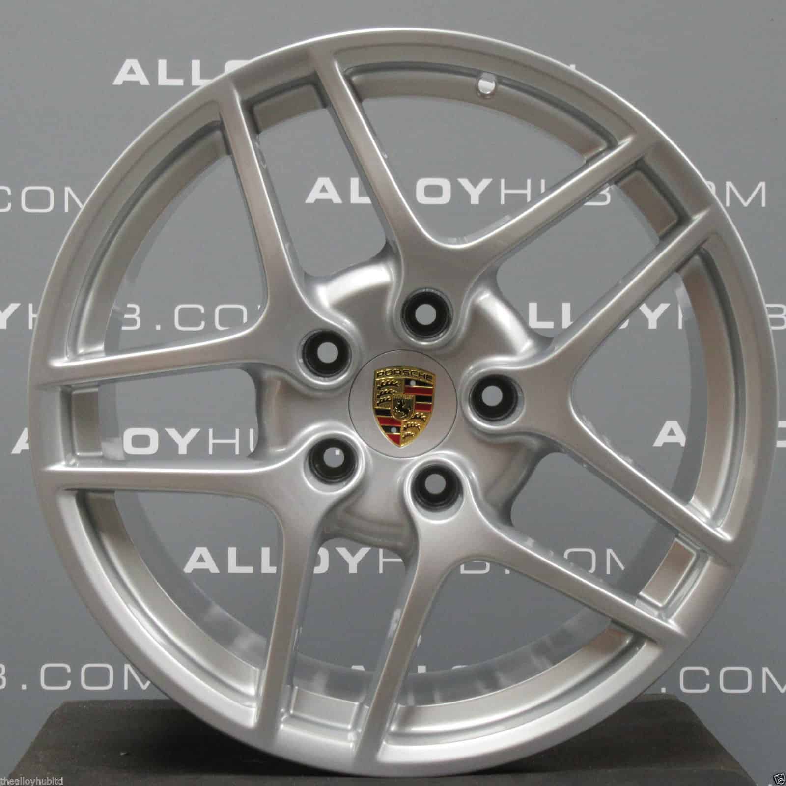 Genuine Porsche 911 997 Carrera 2/2S Gen 2 5 Twin Spoke 19″ Inch Alloy  Wheels with Silver Finish 99736215700 99736216300 - Alloy Hub