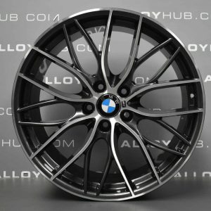 Genuine BMW 3/4 Series Style 405M Sport Performance 20″ Inch Alloy Wheels with Grey & Diamond Turned Finish 36116796264 36116796265