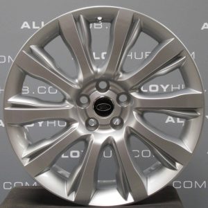 Genuine Land Rover Range Rover Sport L494 Vogue L405 Style 1001 21" inch 10 Spoke Alloy Wheels with Sparkle Silver Finish LR037746
