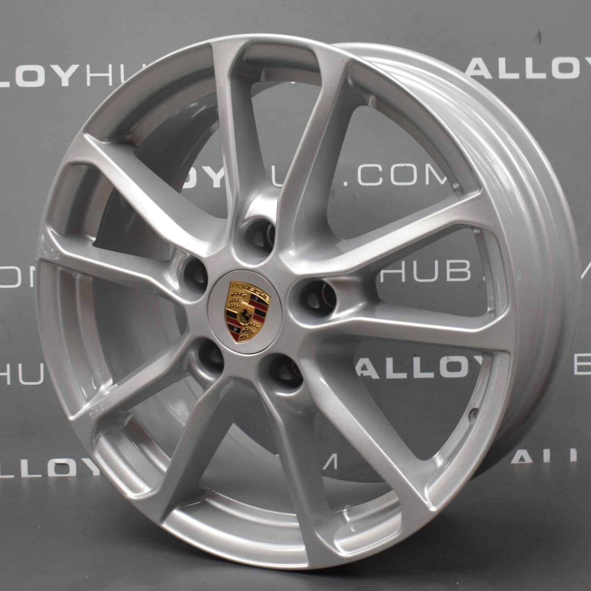 Porsche Cayenne 958 5 Twin Spoke Silver 18" Alloy Wheel 7P5.601.25.AB