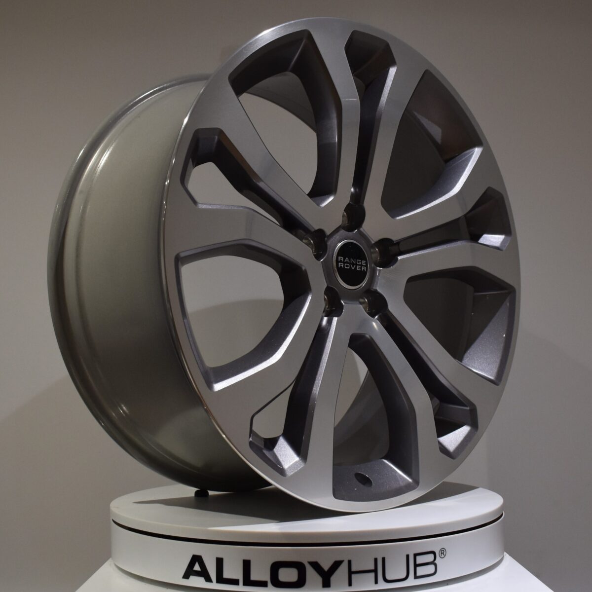 Genuine Land Rover Range Rover 22" inch 5 Split-Spoke Style 5014 Alloy Wheels with Grey & Polished Finish VPLWW0089
