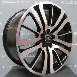 Genuine Land Rover Range Rover HST Style 3 15 Spoke 20" Inch Alloy Wheels with Gloss Black & Diamond Turned Finish LR008549