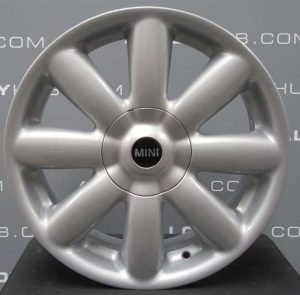 Genuine Mini Cooper S R50 R53 R56 R104 Crown Spoke 17" inch Alloy Wheels with Silver Finish 36116769411