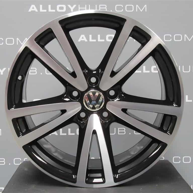 Genuine Volkswagen Golf MK7 MK6 Vision 18" inch Alloy Wheels with Black & Diamond Turned Finish 1K5 071 498 1ZL