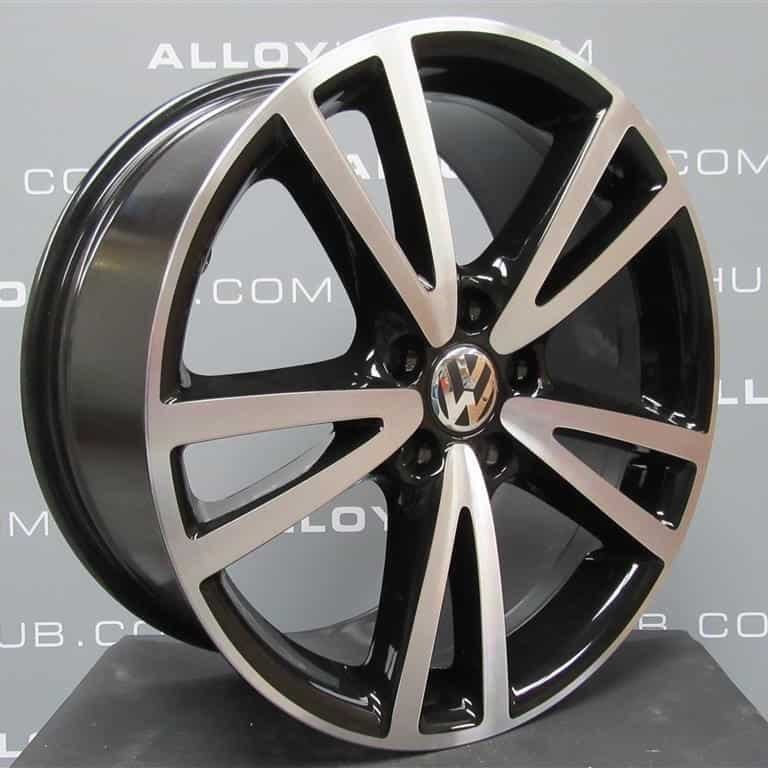 Volkswagen Golf MK7 MK6 Vision 18" Black/Diamond Turned Alloy Wheel