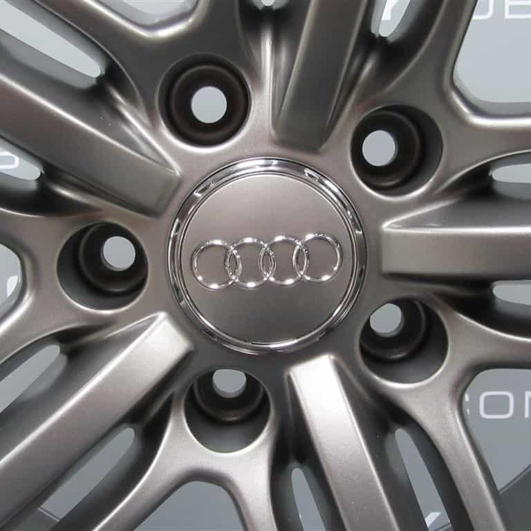 Genuine Audi Q7 4L 21" Inch 5 Segment Spoke Black Edition Alloy Wheels with Titanium Grey Finish 4L0 601 025 AE/AL