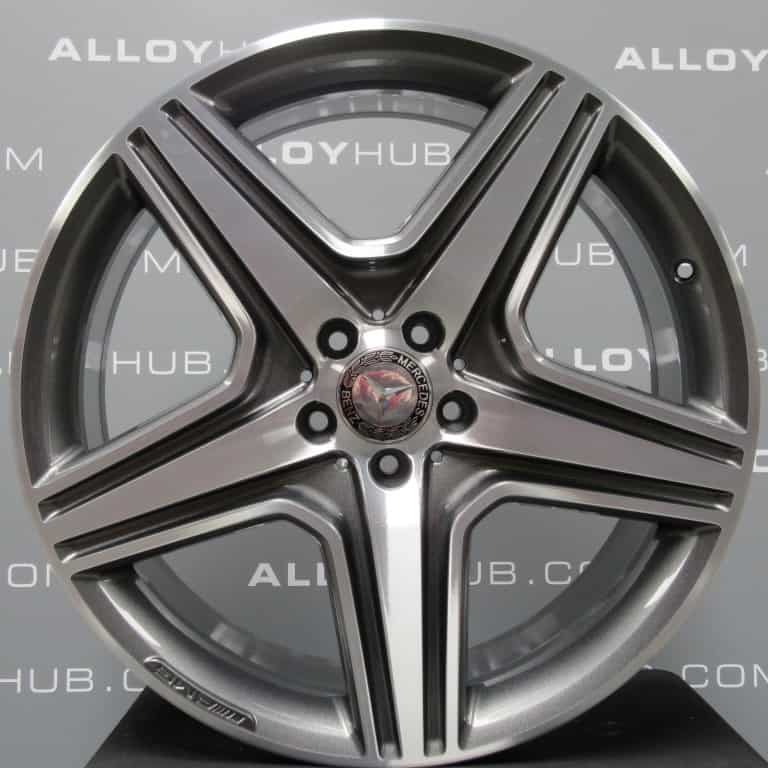 Genuine Mercedes-Benz ML GLE W166 AMG 21" inch Star Spoke Alloy Wheels with Grey & Diamond Turned Finish A1644015302