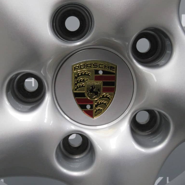 Porsche 996 911 18" Turbo 2 Hollow Spoke Silver Alloy Wheel
