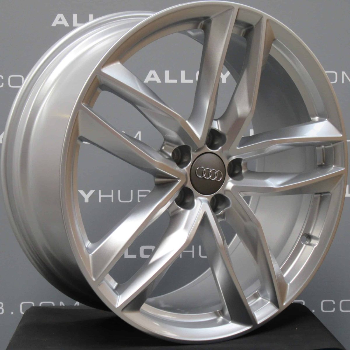 Genuine Audi A6 RS6 5 Twin Spoke 20" Inch Alloy Wheels with Silver Finish 4G9 601 025 M