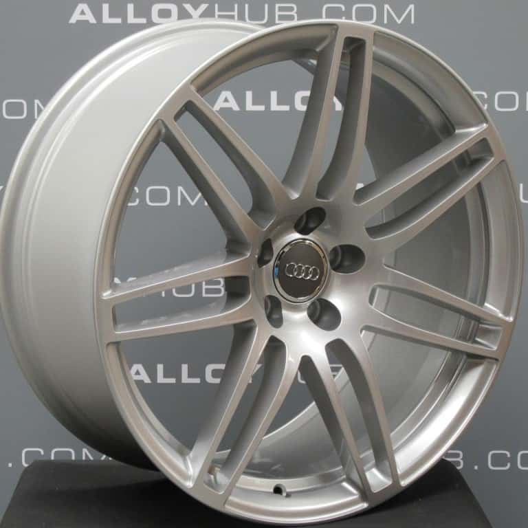 Genuine Audi A7 A8 S7 RS7 7 Double Spoke 20" Inch Alloy Wheels with Silver Finish 4H0 601 025 AB 4H0601025AA
