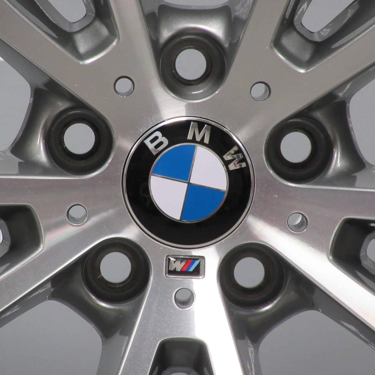 Genuine BMW X5/X6 F15 F16 Style 469M Sport Grey/Diamond Turned 20″ inch 5 Twin Spoke Alloy Wheels 36117846790 36117846791