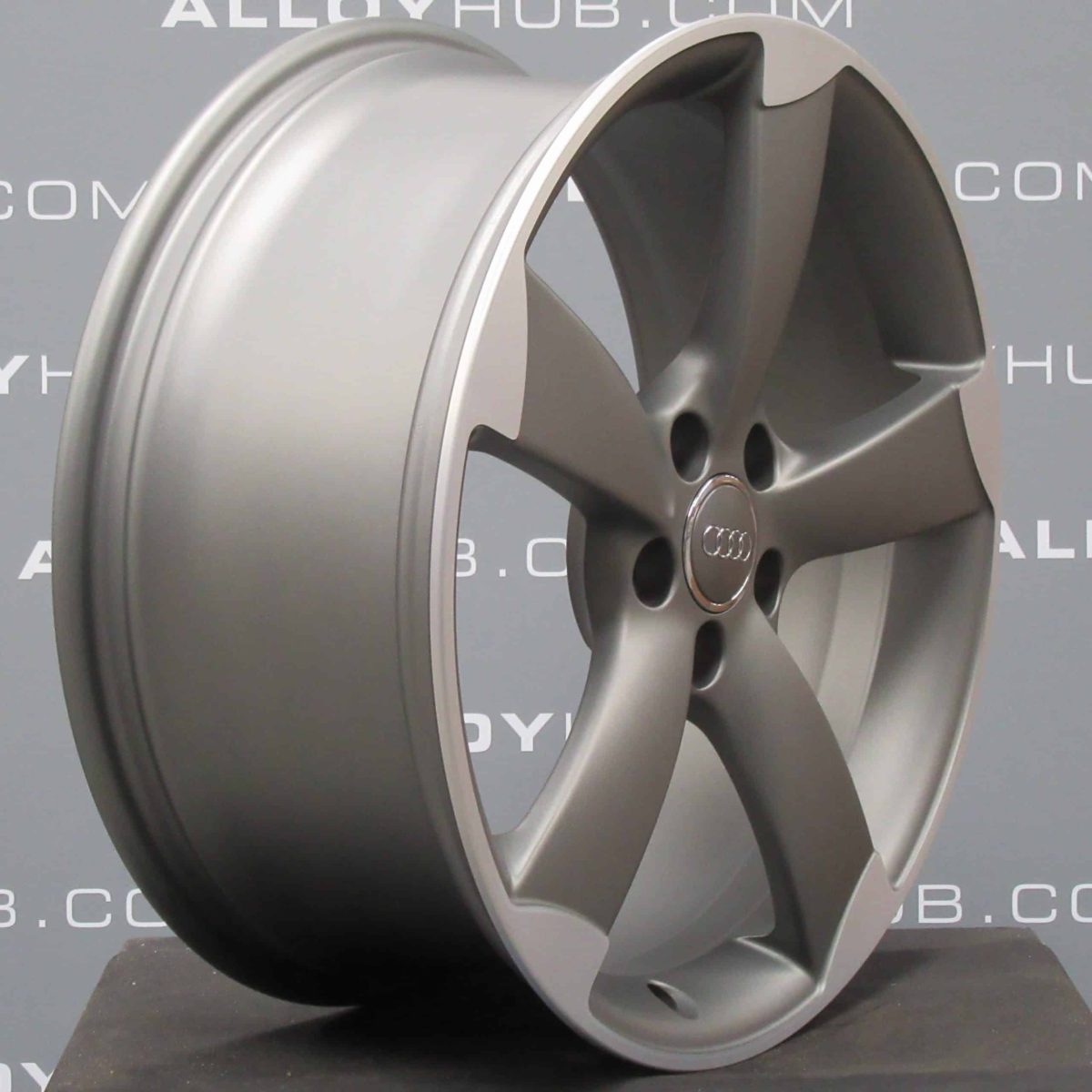 Genuine Audi A7 A8 S7 S8 RS7 4G 4H Rotor Arm 5 Spoke 21" Inch Alloy Wheels with Grey & Diamond Turned Finish 4H0 601 025 AT 4H0 601 025 BA