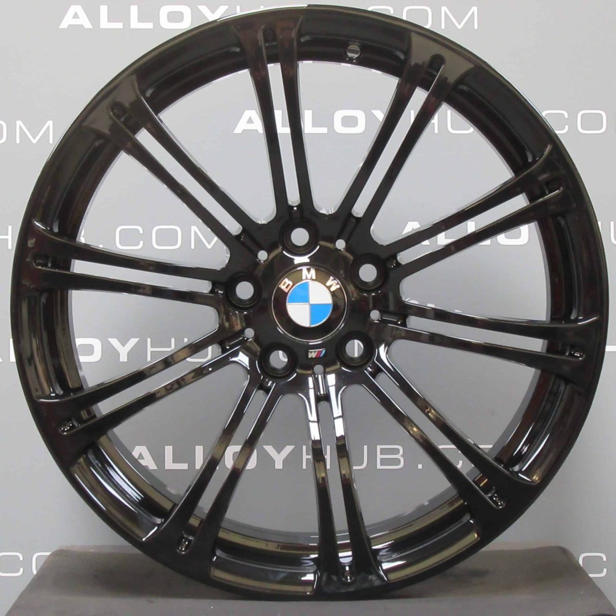 Genuine BMW M3 E90 E91 E92 220M Sport 19" Inch 10 Double Spoke Alloy Wheels with Gloss Black Finish 36112283555 36112283556