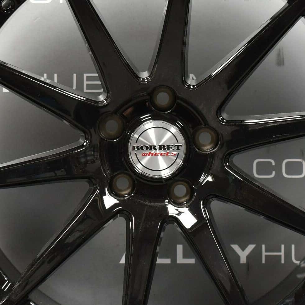 Genuine Vea Borbet VW Amarok 10 Spoke 20" Inch Alloy Wheel with Gloss Black Finish