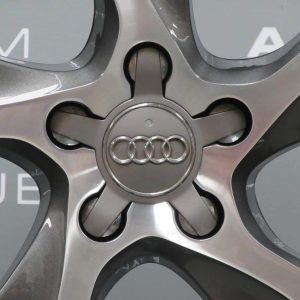 Genuine Audi A3 S3 RS3 8V 5 Twist Spoke 18" Inch Alloy Wheels With Grey & Diamond Turned Finish 8V0 601 025 CC