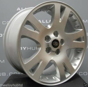 Genuine Land Rover Range Rover 5 Twin Spoke 19" Inch Alloy Wheels with Sparkle Silver Finish RRC502280XXX