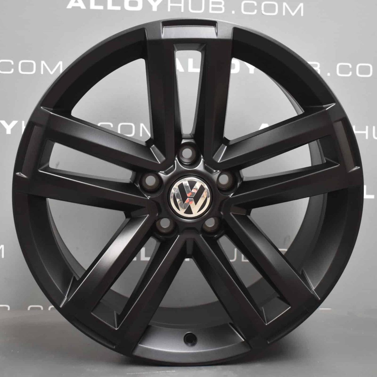 Genuine Volkswagen Amarok Cantera 5 Twin Spoke 19" Inch Alloy Wheel with Satin Black Finish 2H0 601 025 AD
