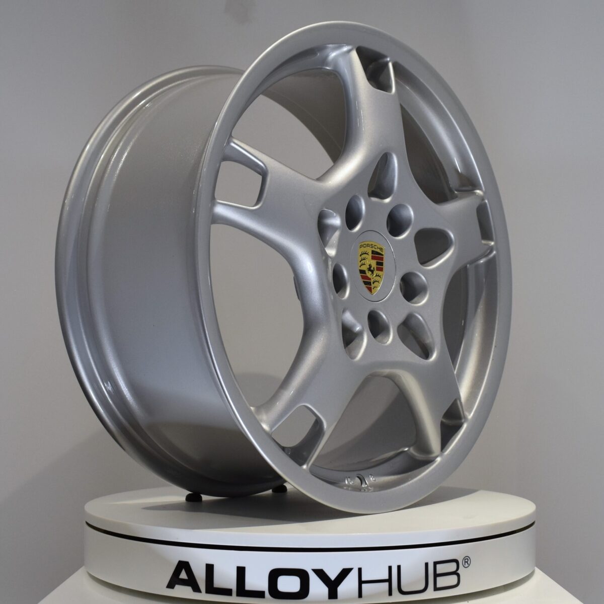 Genuine Porsche 911 997 Carrera S C2/2S 19" Inch Lobster Claw Alloy Wheels with Silver Finish 99736215600 99736216201