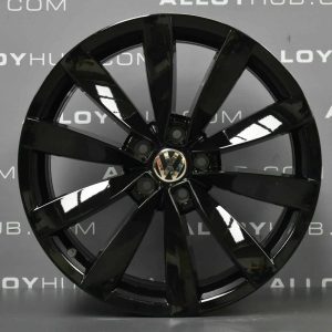 Genuine Volkswagen Scirocco Laguno 19″ inch 10 Spoke Alloy Wheels with Gloss Black Finish 1K8 601 025 S