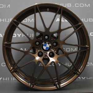 Genuine BMW 666M Sport Competition M3 M4 F80 F82 20" Inch Alloy Wheels with Bronze Finish 36112287500 36112287501