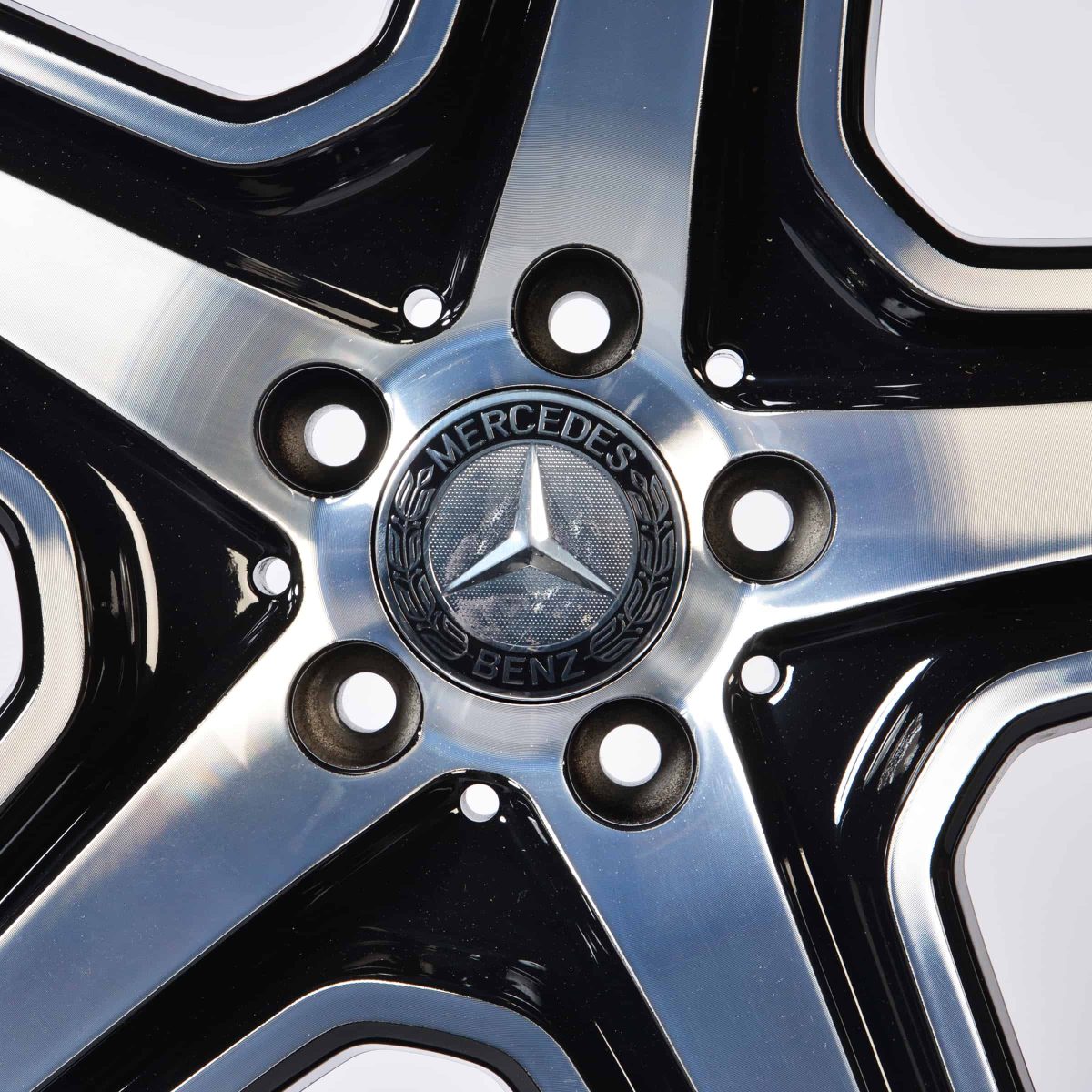 Genuine Mercedes-Benz ML GLE W166 AMG 21" inch Star Spoke Alloy Wheels with Gloss Black & Diamond Turned Finish A1644015302
