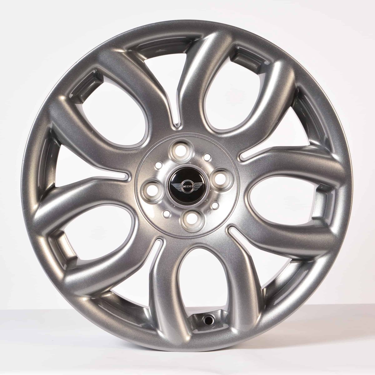 Genuine Mini Cooper S R50 R53 R56 R97 Flame Spoke 17" inch Alloy Wheels with Anthracite Grey Finish 36116775685