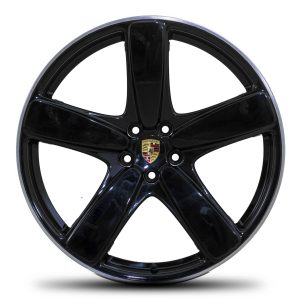 Genuine Porsche Macan Turbo 95B Sport Classic 2 Spoke 21" inch Alloy Wheels with Satin Black & Diamond Turned Finish 95B601025AC041 95B601025AE041