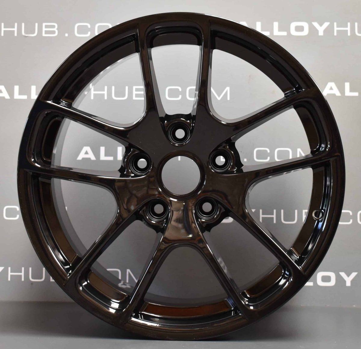 Genuine Porsche Cayman 5 Twin Spoke 18" inch Alloy Wheels with Gloss Black Finish 98136212004 98136212204