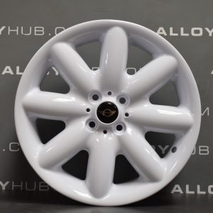 Genuine Mini Cooper S R50 R53 R56 R85 S Spoke 17" inch Alloy Wheels with White Finish 36116757859