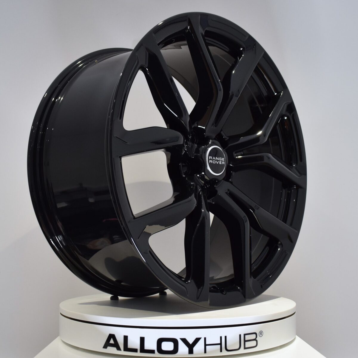 Genuine Land Rover Defender L663 Style 5083 5 Split-Spoke 22" inch Alloy Wheels with Gloss Black Finish JK6M-1007-AA