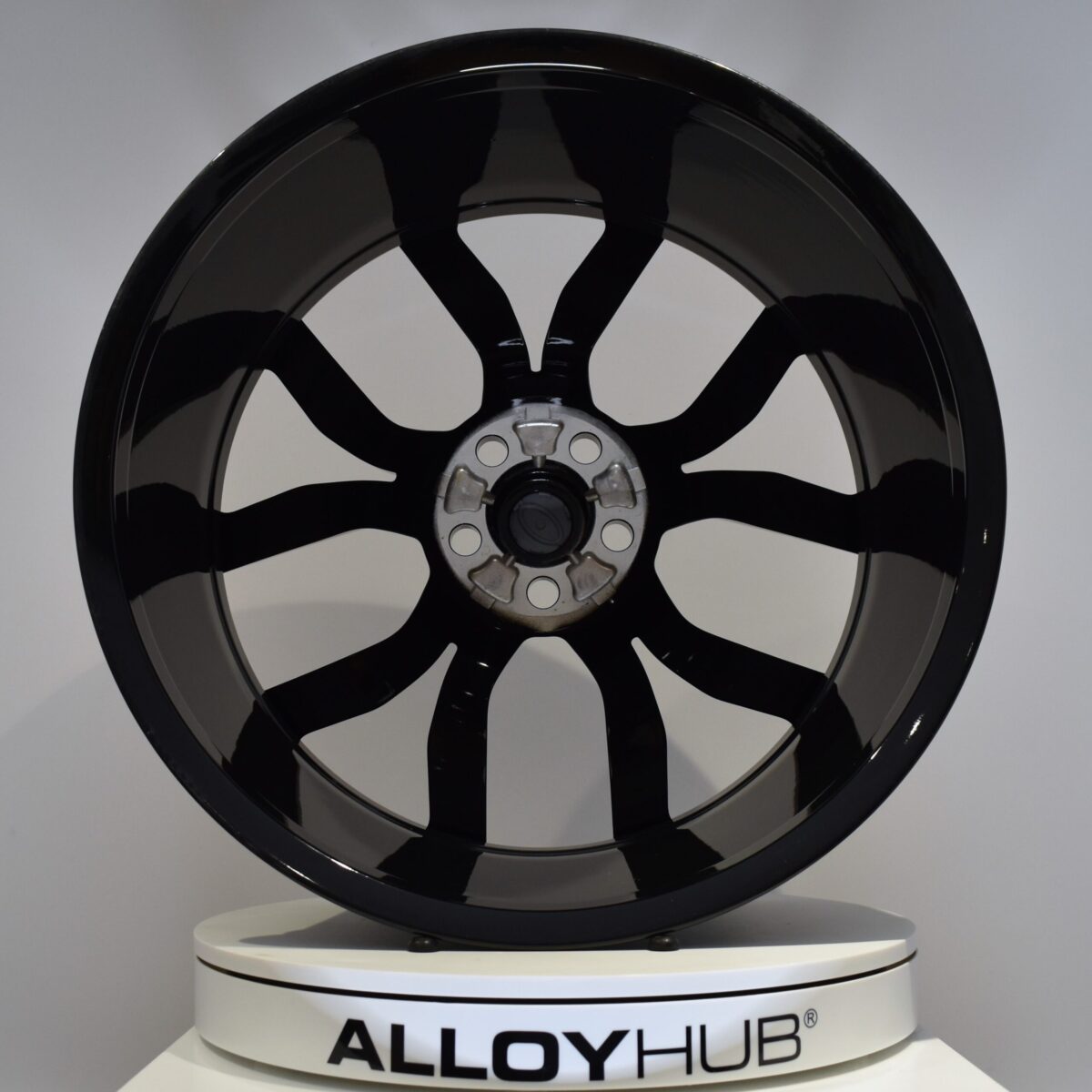 Genuine Land Rover Defender L663 Style 5083 5 Split-Spoke 22" inch Alloy Wheels with Gloss Black Finish JK6M-1007-AA
