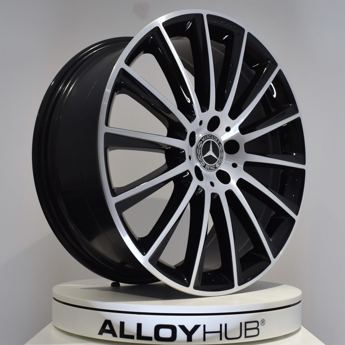 Genuine Mercedes-Benz GLC C253 AMG 20" inch 14 Spoke Alloy Wheels with Black & Diamond Turned Finish A2534011900 & A2534012700