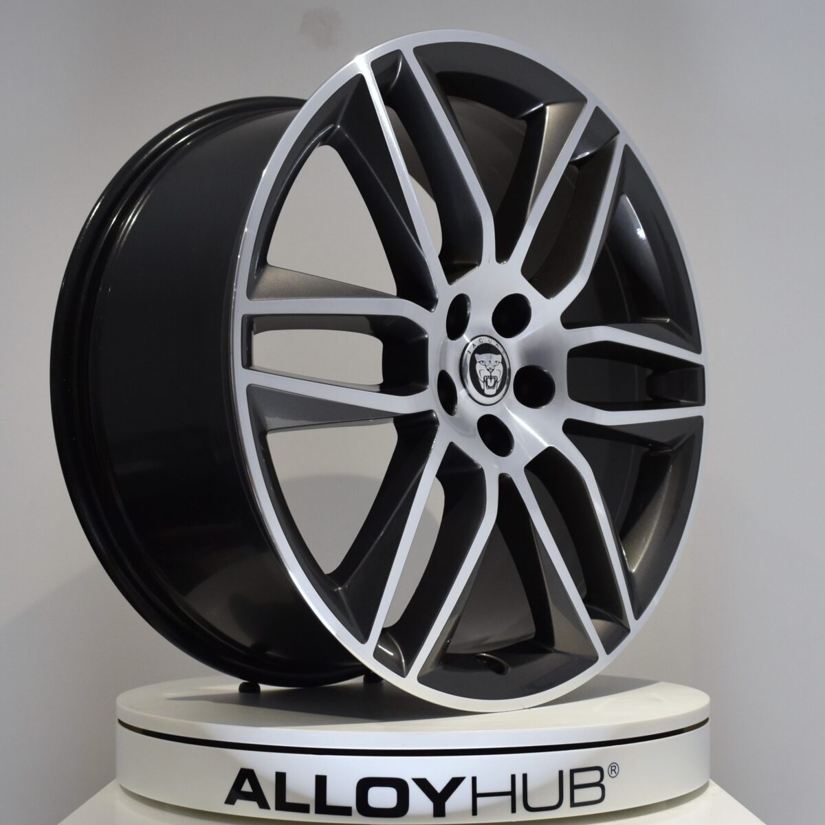 Genuine Jaguar F-Type Gyrodyne Style 6003 20" inch Alloy Wheels with Grey & Diamond Turner Finish T2R12014, T2R12015