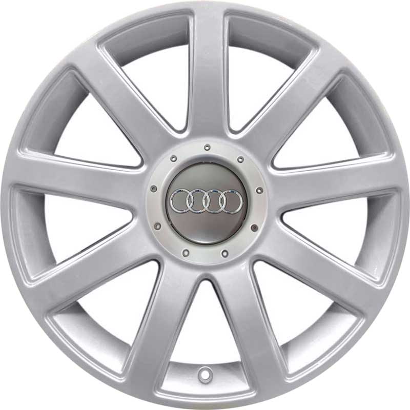 Genuine Audi A4 8E 9 Spoke 18" Inch Alloy Wheels With Silver Finish 4E0 601 025 AB