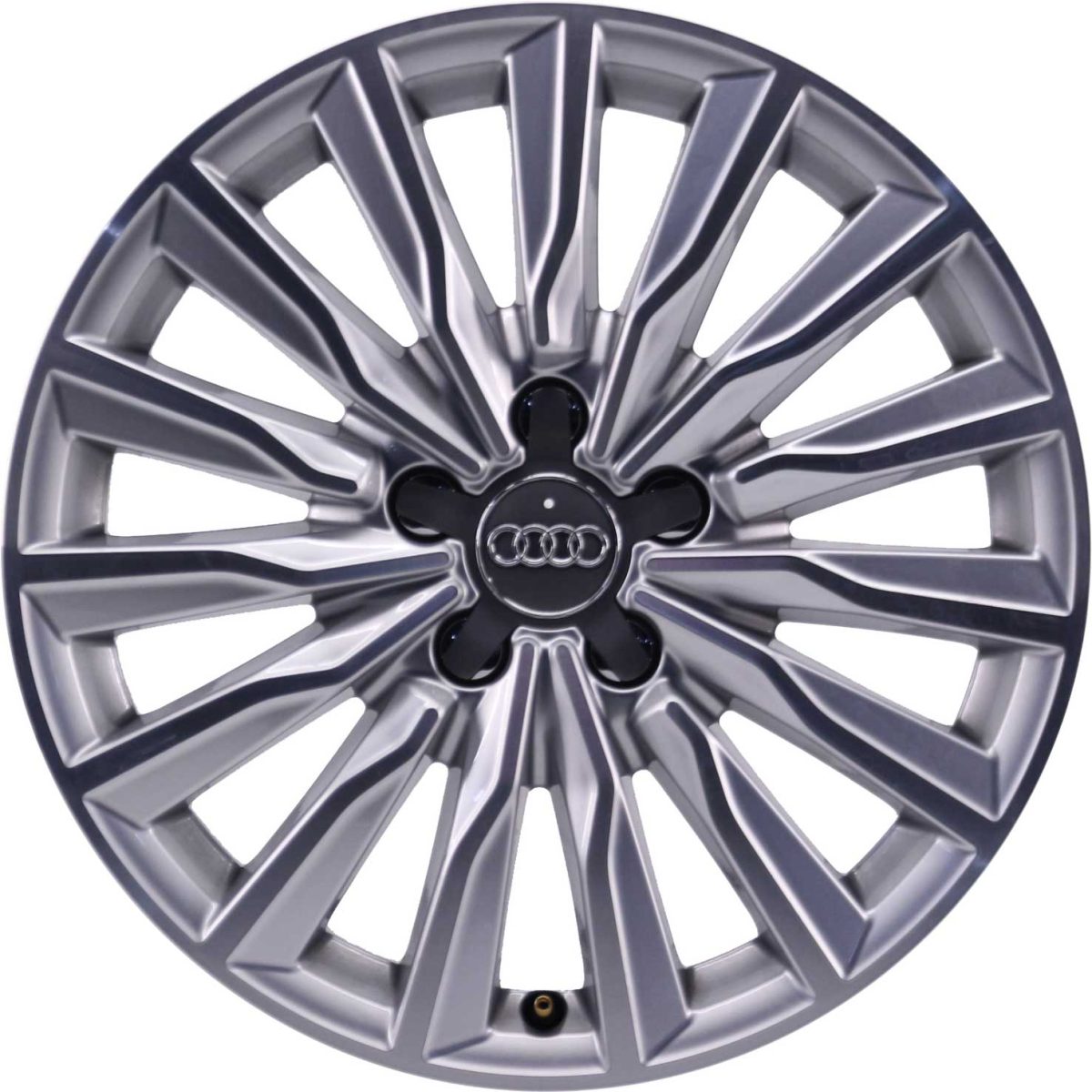 Genuine Audi A3 S3 8V 15 Spoke 18" Inch Alloy Wheels with Silver & Diamond Turned Finish 8V0 601 025 CD