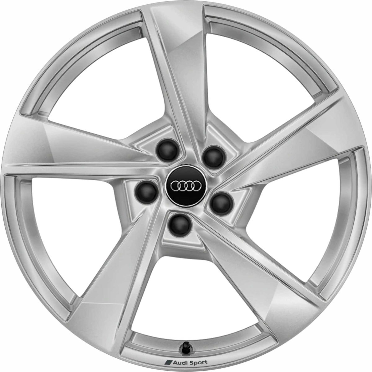 Genuine Audi A4 8W 5 Twist Spoke 19" Inch Alloy Wheels With Silver Finish 8W0 601 025 ES