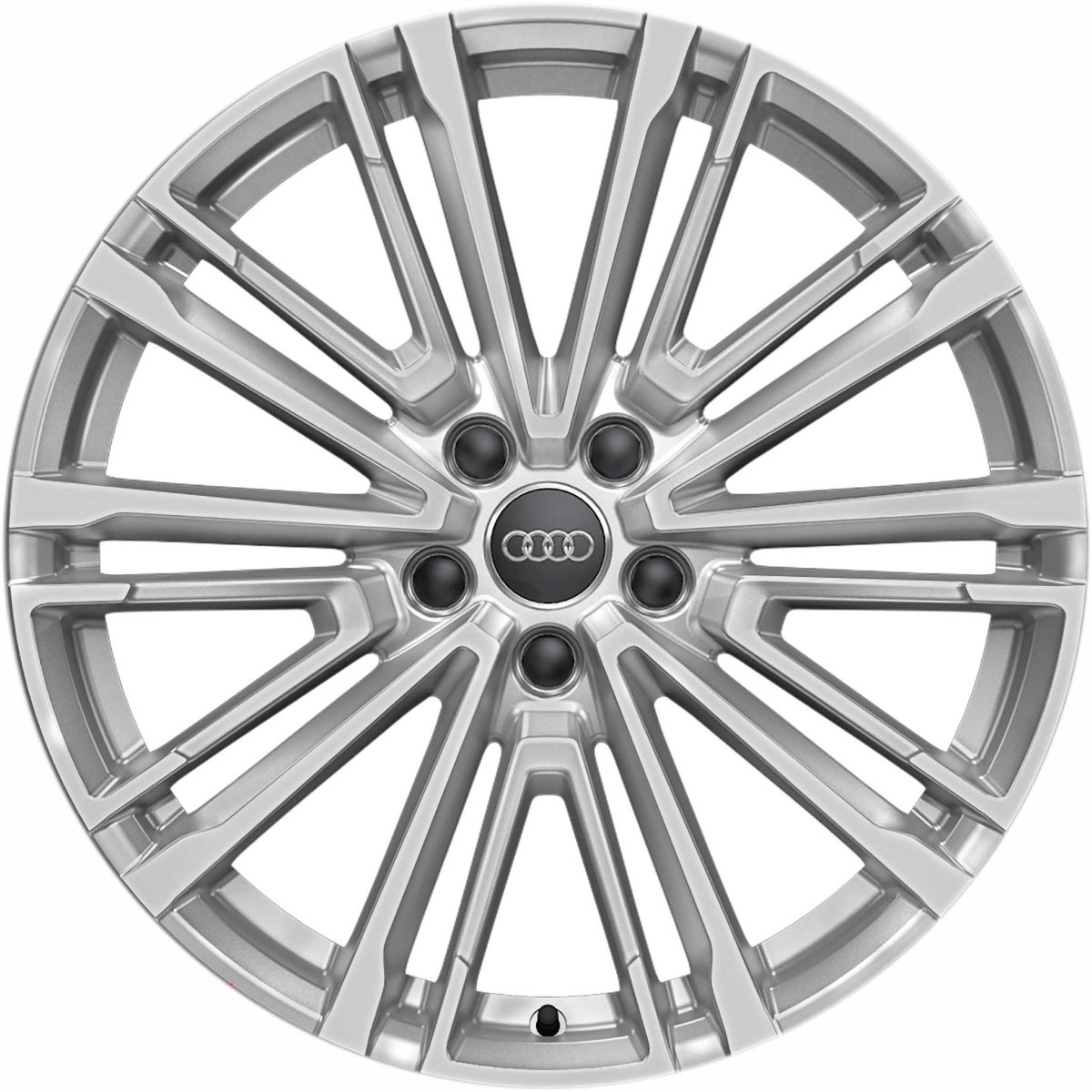 Genuine Audi A5 8W 10 V Spoke 19" Inch Alloy Wheels with Silver Finish 8W0 601 025 CC